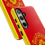 Manchester United Magnetic Samsung Case with red official-inspired crest and dual-layer protection