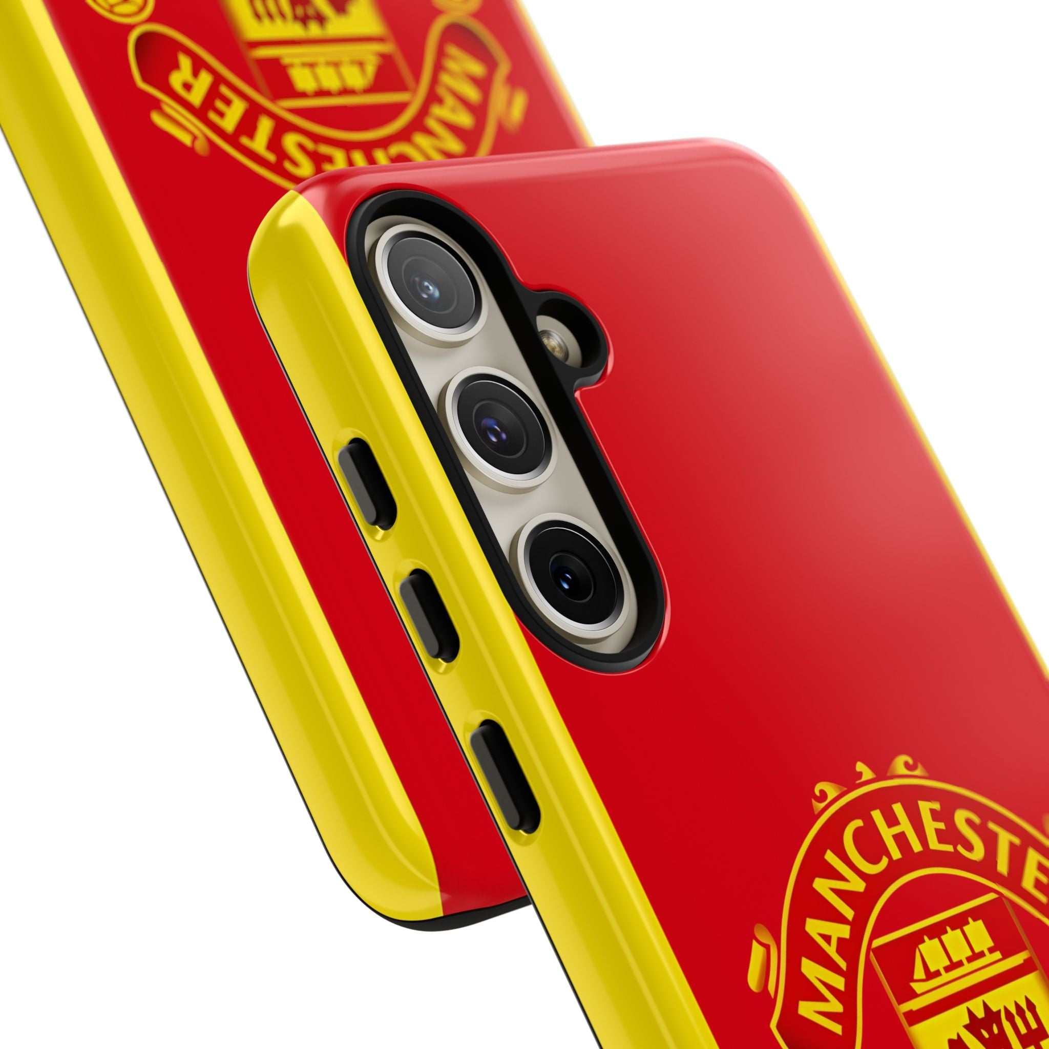 Manchester United Magnetic Samsung Case with red official-inspired crest and dual-layer protection