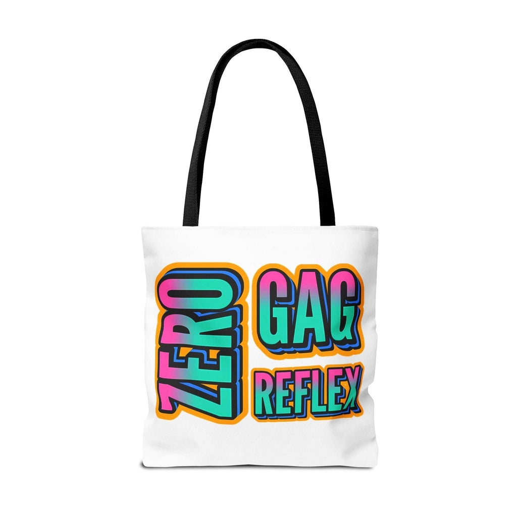 Zero Gag Reflex Tote Bag with cheeky design, durable spun polyester, multiple sizes and handle colors