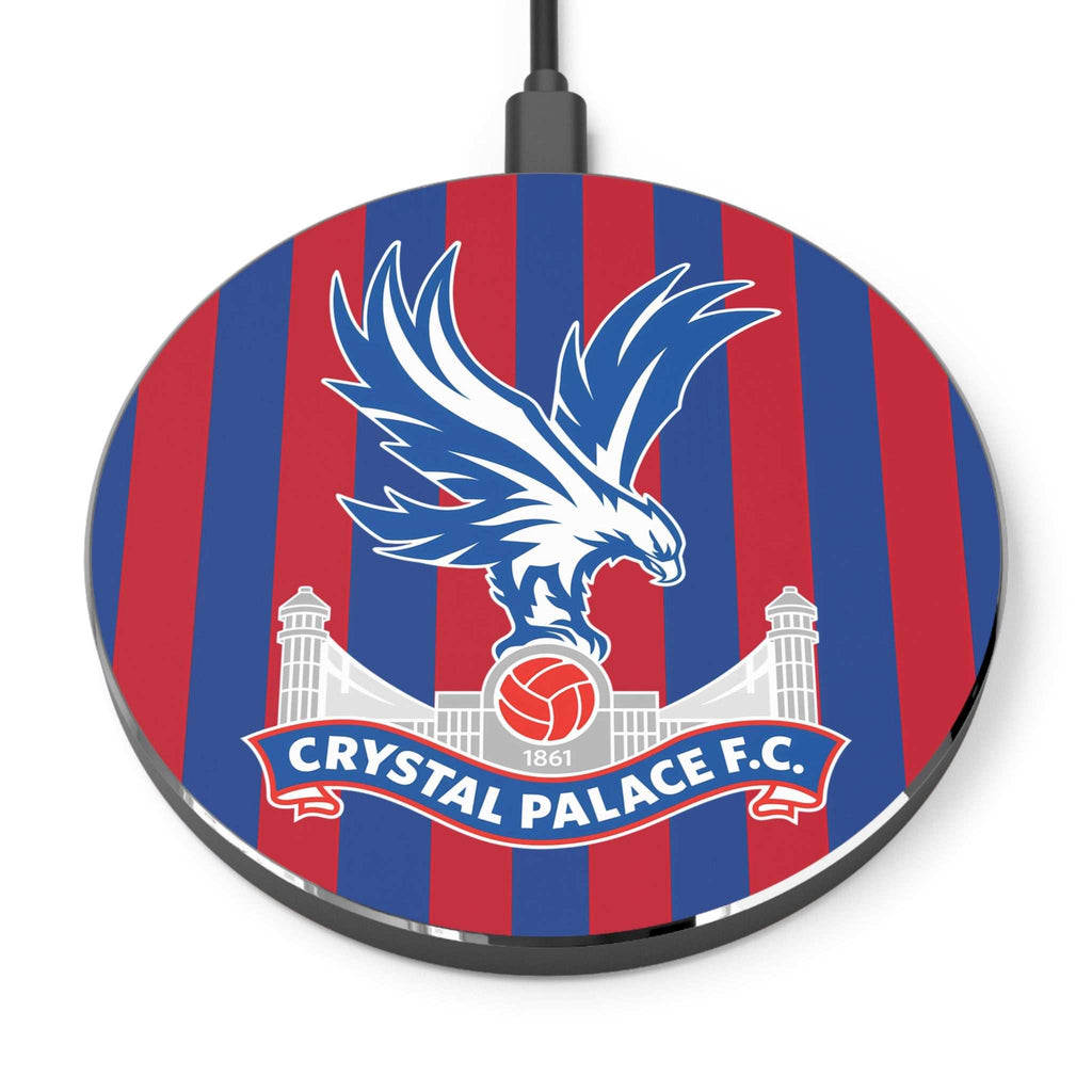Crystal Palace Wireless Charger with club crest and 10W fast charging on aluminium casing