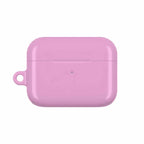 Dusky pink hard shell protective case for AirPods and AirPods Pro with glossy finish and wireless charging compatibility