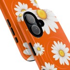 Orange Daisy Design iPhone Magsafe Phone Case