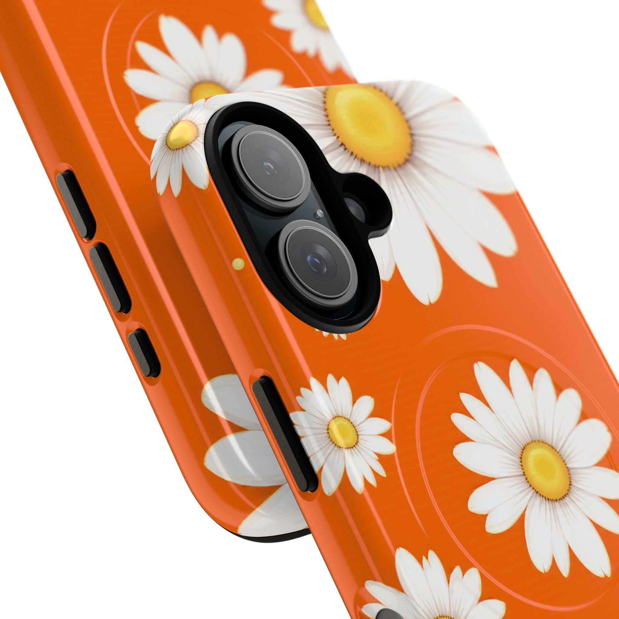 Orange Daisy Design iPhone Magsafe Phone Case