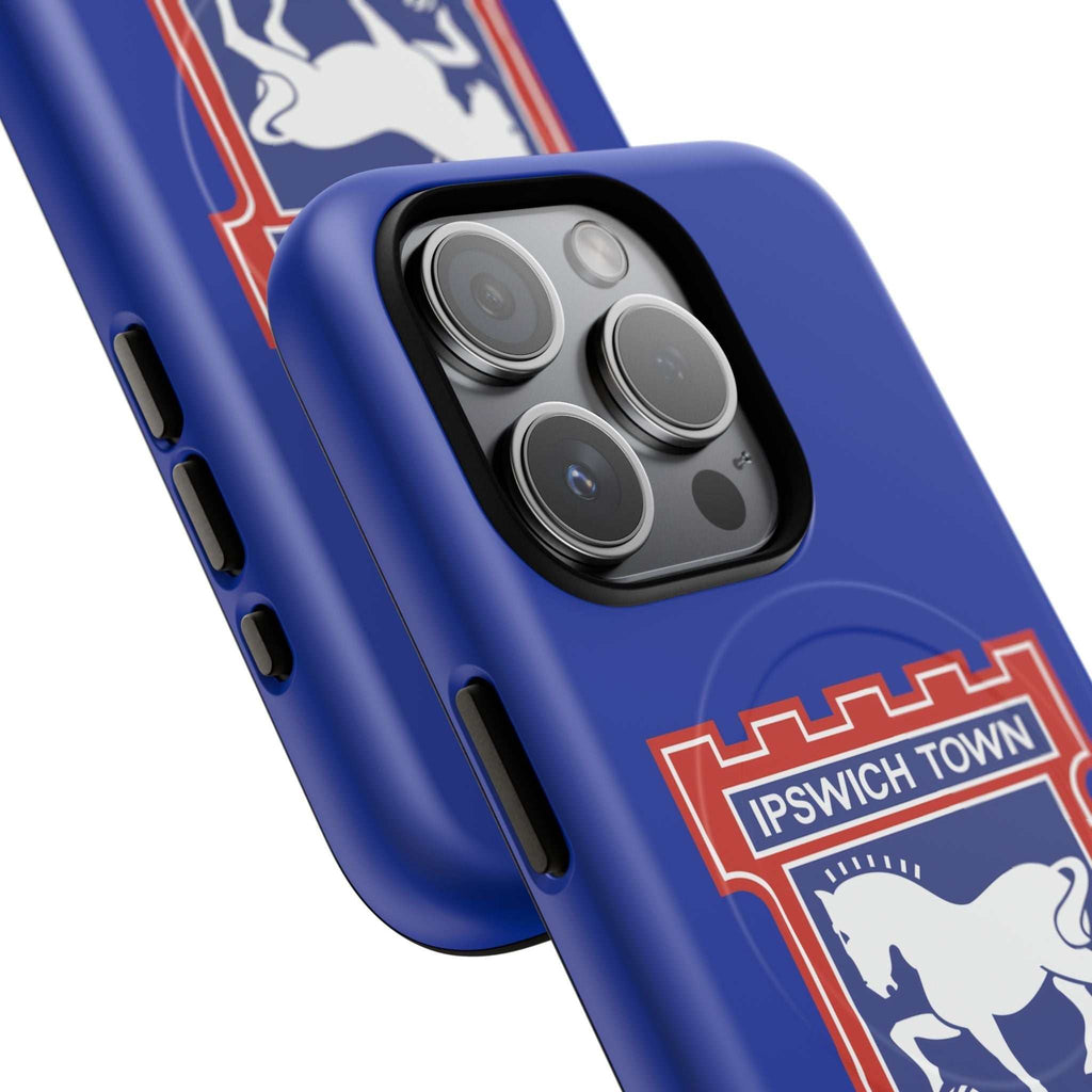 Ipswich Town MagSafe iPhone case with blue design and official-inspired crest for team pride and protection