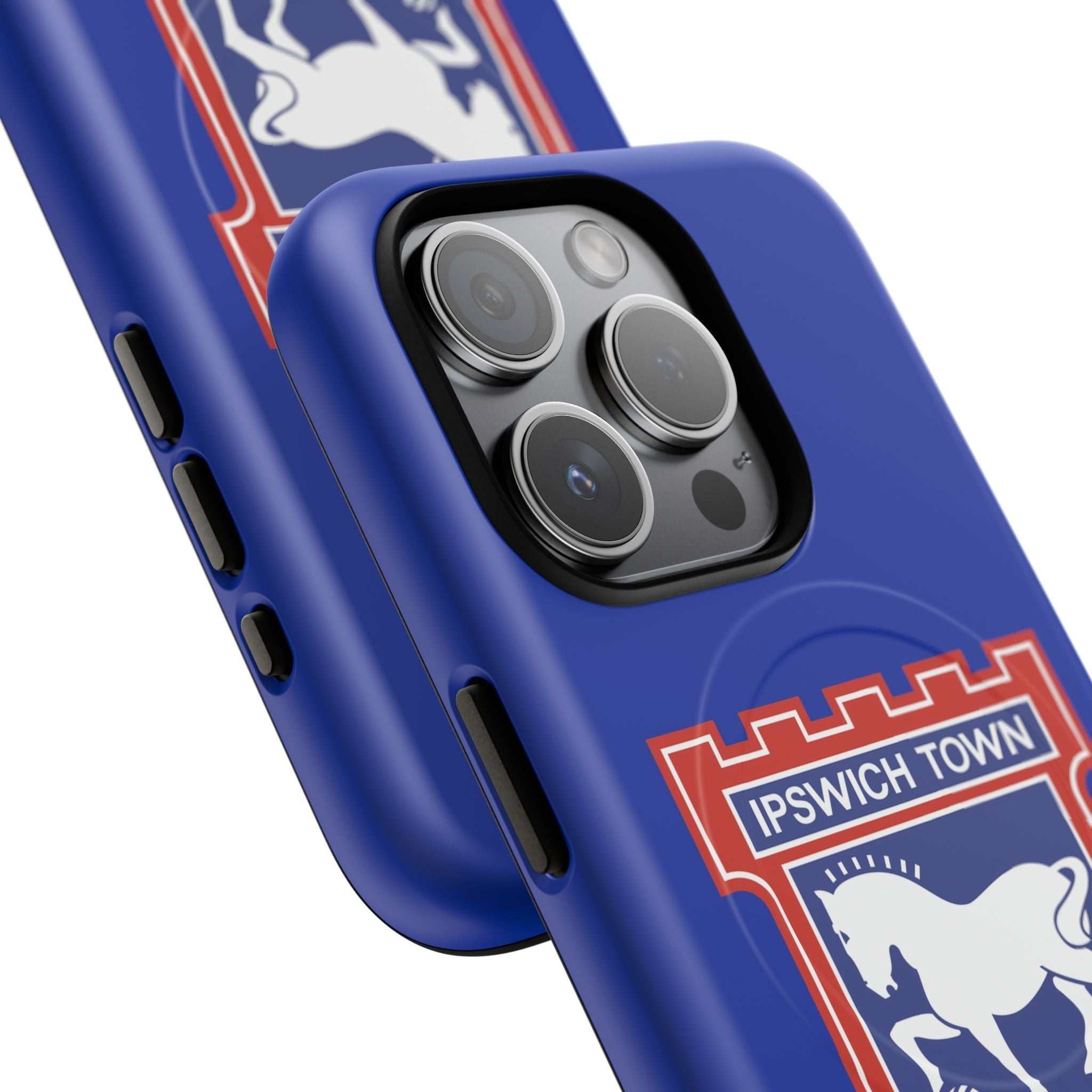 Ipswich Town MagSafe iPhone case with blue design and official-inspired crest for team pride and protection