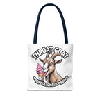 Cheeky Professional Gobbler Funny Tote Bag with colorful handles and durable spun polyester material