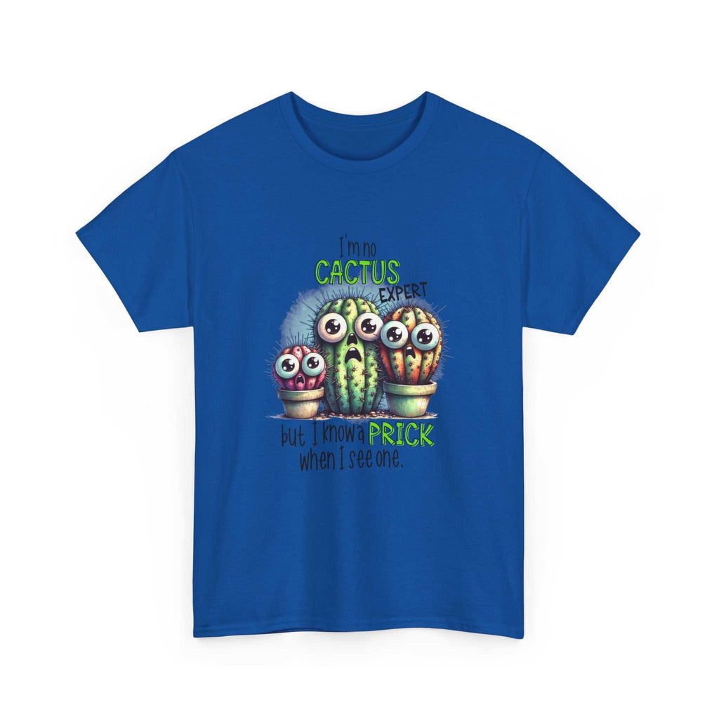 Cactus Expert Fun Graphic T-Shirt with playful cactus design for plant lovers