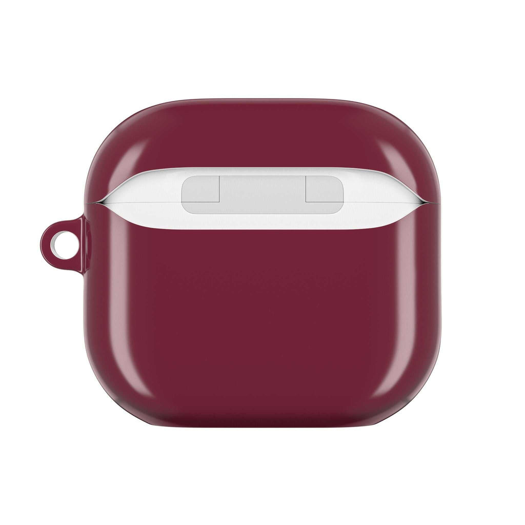 West Ham Utd FC claret AirPods protective case with glossy finish and wireless charging support