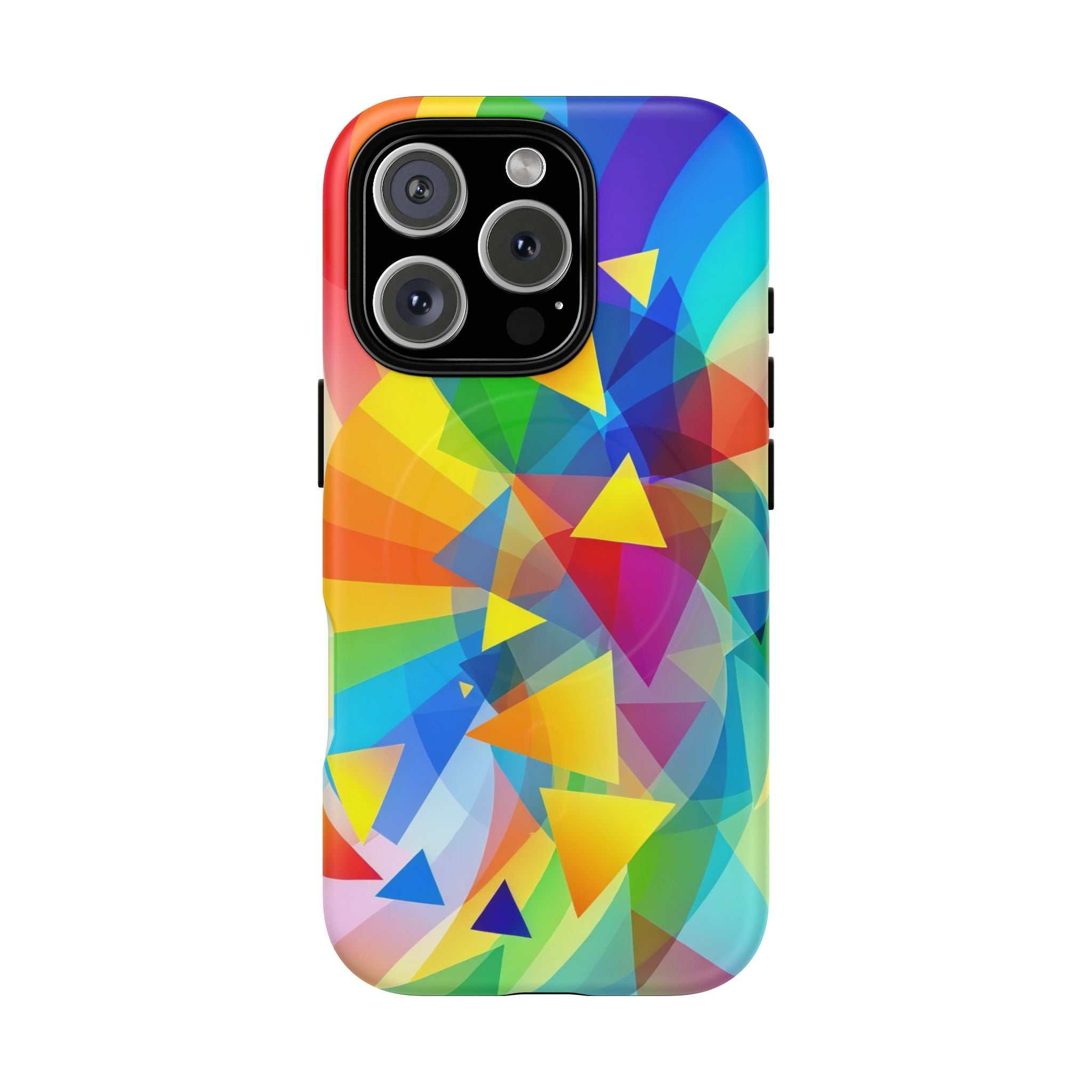 Geometric Pride Design iPhone Magsafe Phone Case