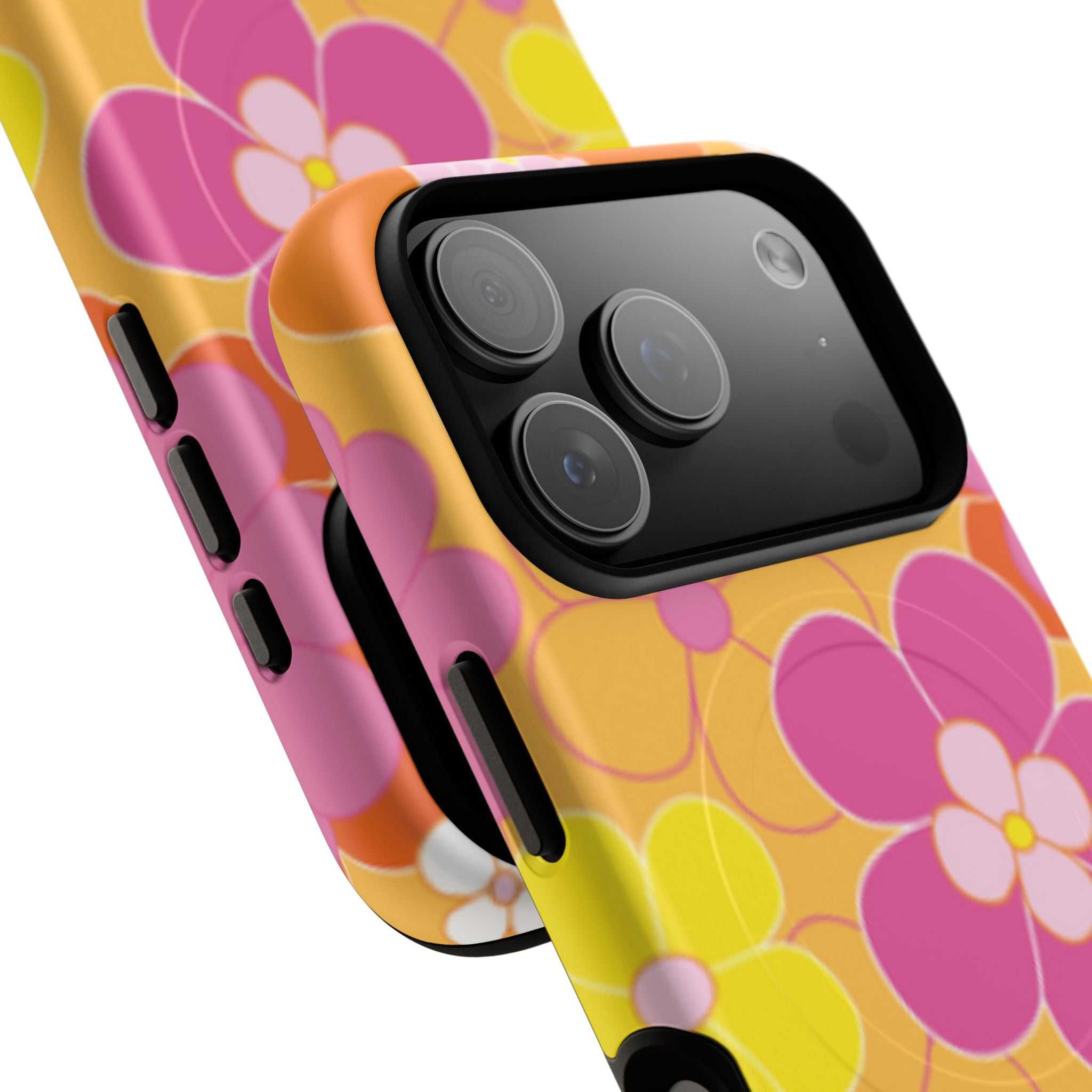 Retro Floral iPhone Magsafe Phone Case