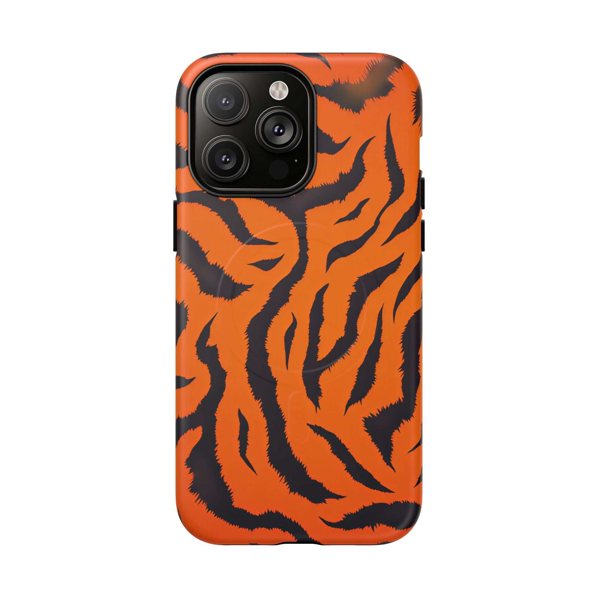Orange Tiger Print iPhone Magsafe Phone Case