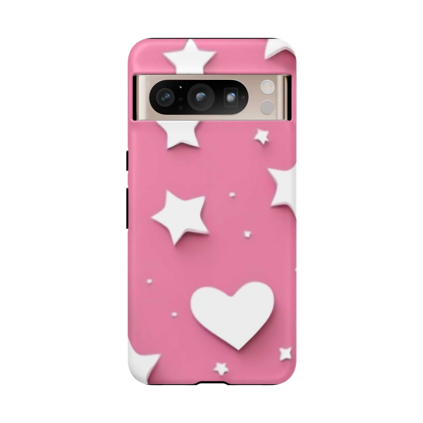 cute Hearts and stars Google Pixel Phone Case Designed By Littlebitz 