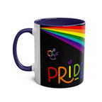 LGBTQ+ Pride mug with vibrant rainbow design on high-quality ceramic, celebrating love and equality.