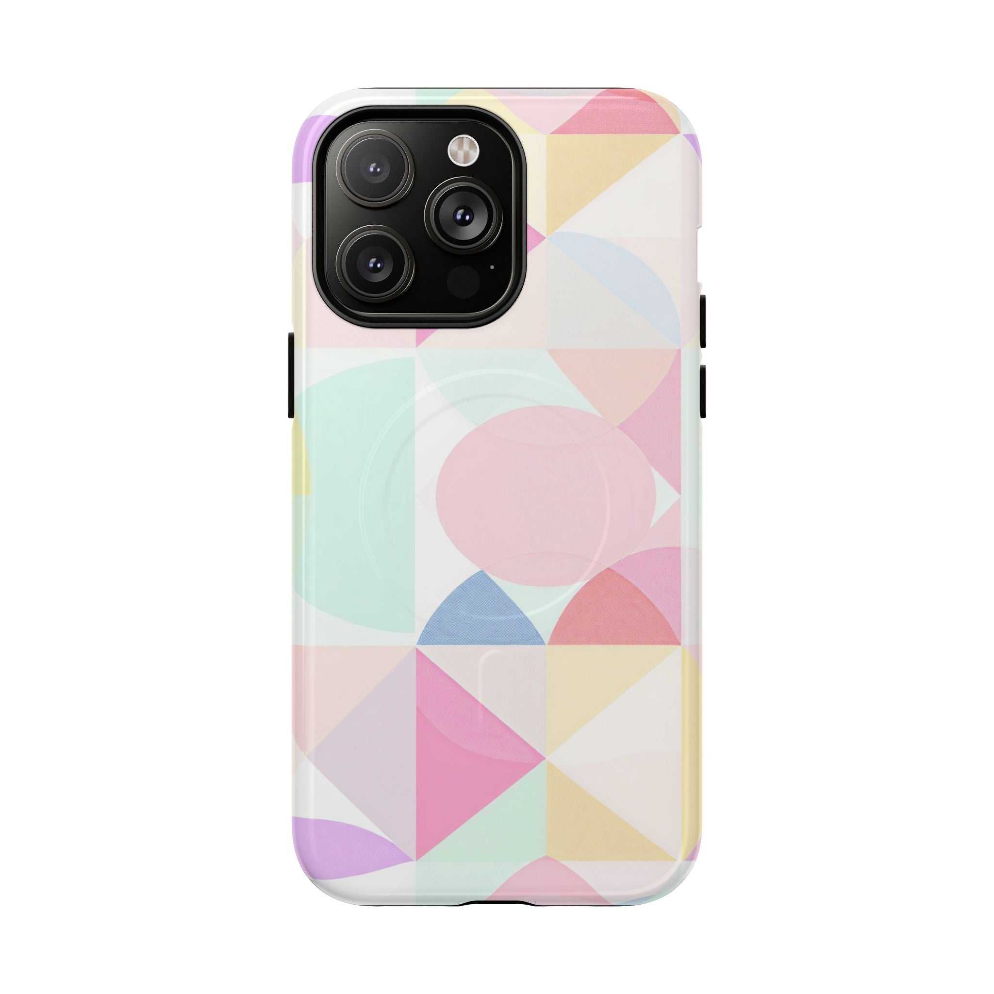 Pastel Geo Print iPhone Magsafe Phone Case