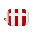 Brentford FC AirPods case with red and white stripes, durable and shock-resistant protective cover for AirPods and AirPods Pro
