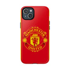 Manchester United MagSafe iPhone case with red official-inspired crest and durable dual-layer protection