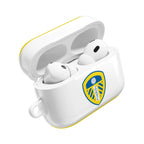 Leeds Utd FC AirPods protective case with club crest and white-blue design for AirPods and AirPods Pro