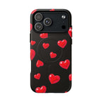 Black Hearts iPhone Magsafe Phone Case