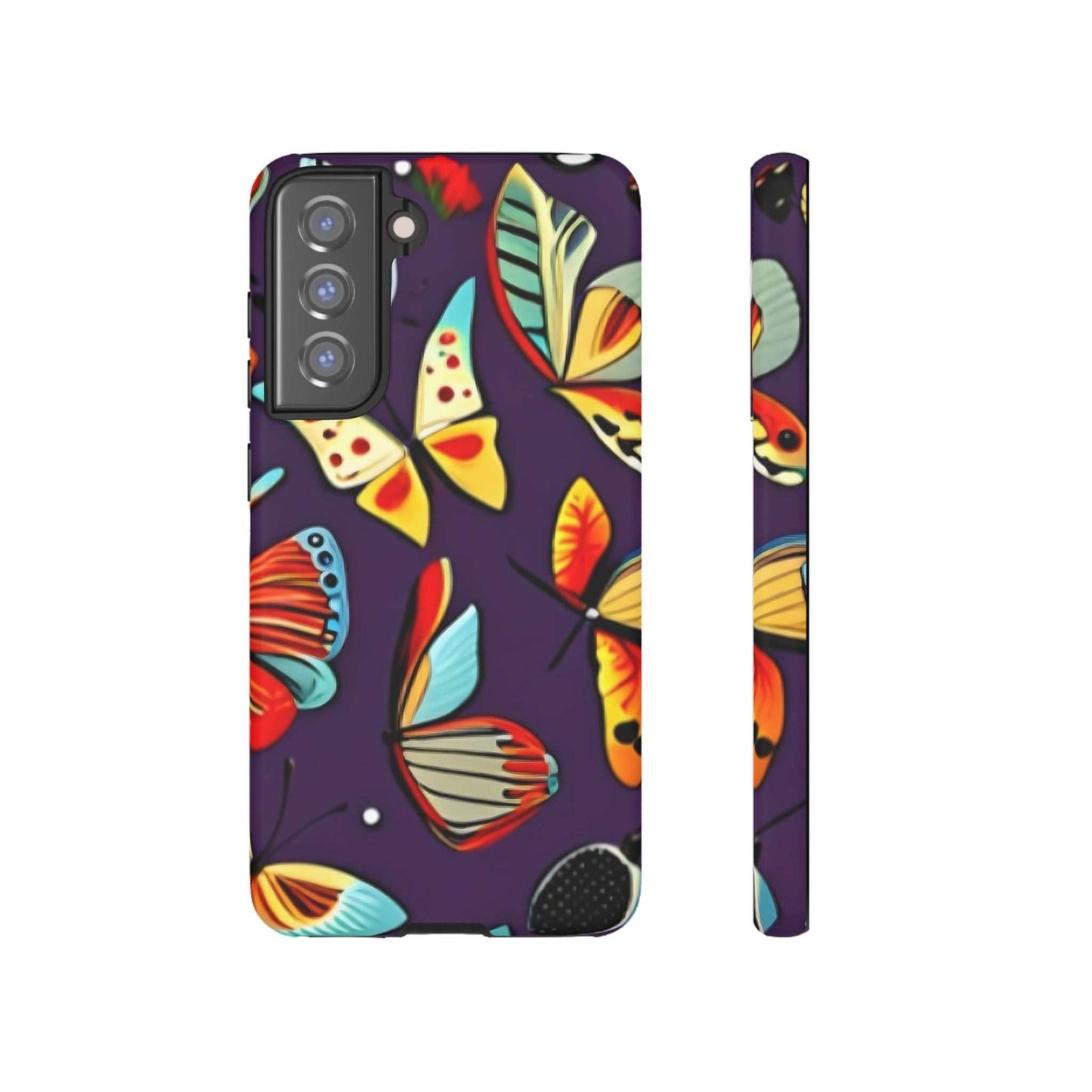 Bright Vibrant Butterfly Samsung Phone Case designed by littlebitz 