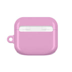 Dusky pink glossy hard shell protective case for AirPods and AirPods Pro with wireless charging compatibility