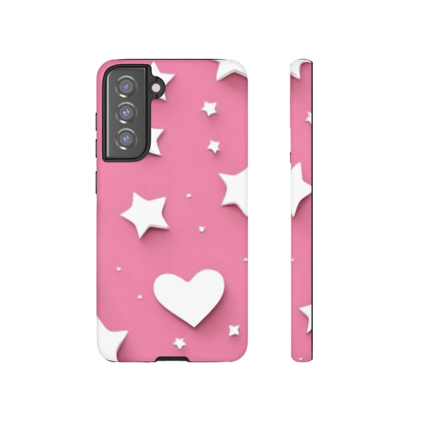 Hearts & Stars Samsung Phone Case Designed By Littlebitz 