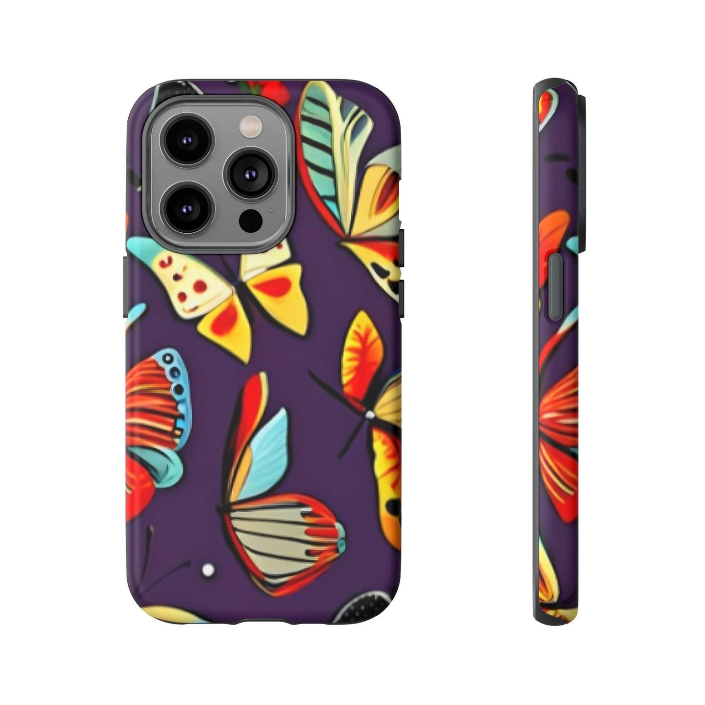 Bright Vibrant Butterfly Phone Case Designed By Littlebitz 