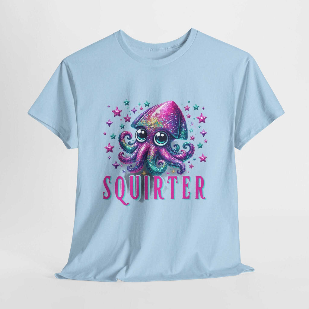 Squirter Fun Squid T-Shirt with cheeky squid graphic on soft cotton fabric