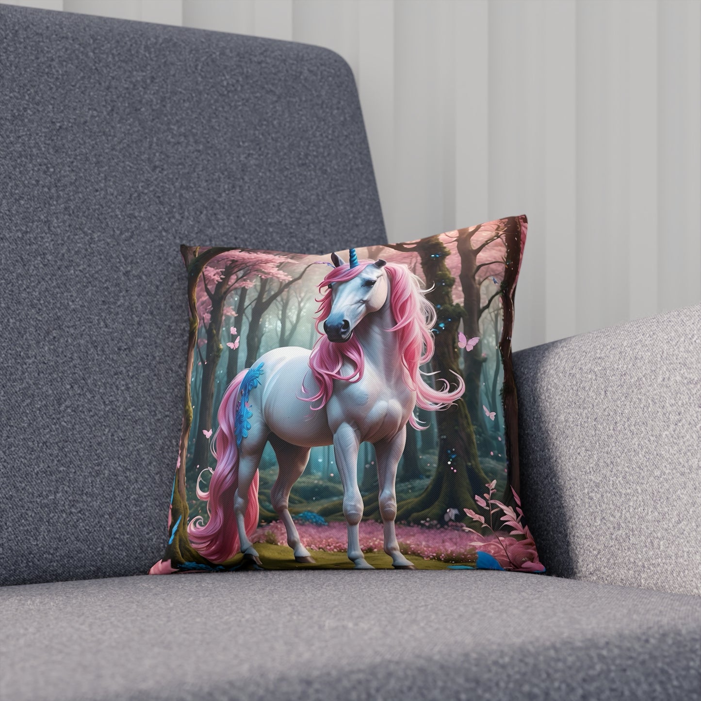 Gorgeous Unicorn Cotton Drill Square Cushion