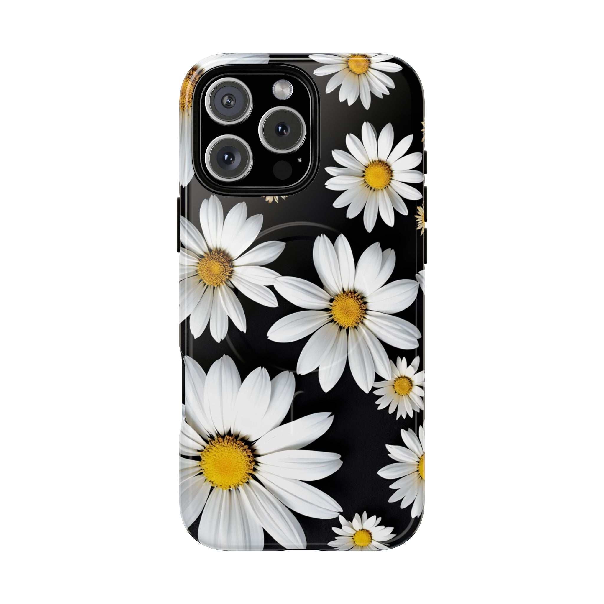Black Daises iPhone Magsafe Phone Case