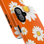 Orange Daisy Design iPhone Magsafe Phone Case