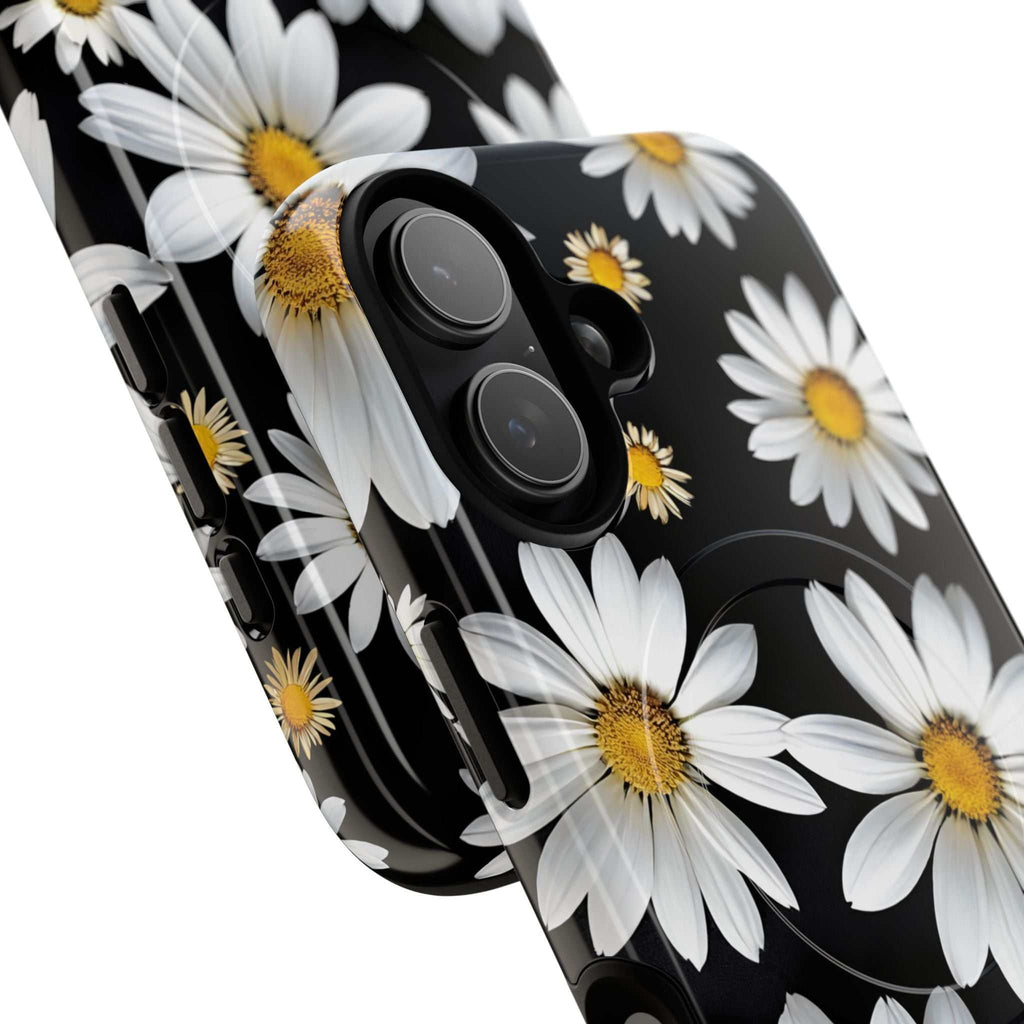 Black Daises iPhone Magsafe Phone Case