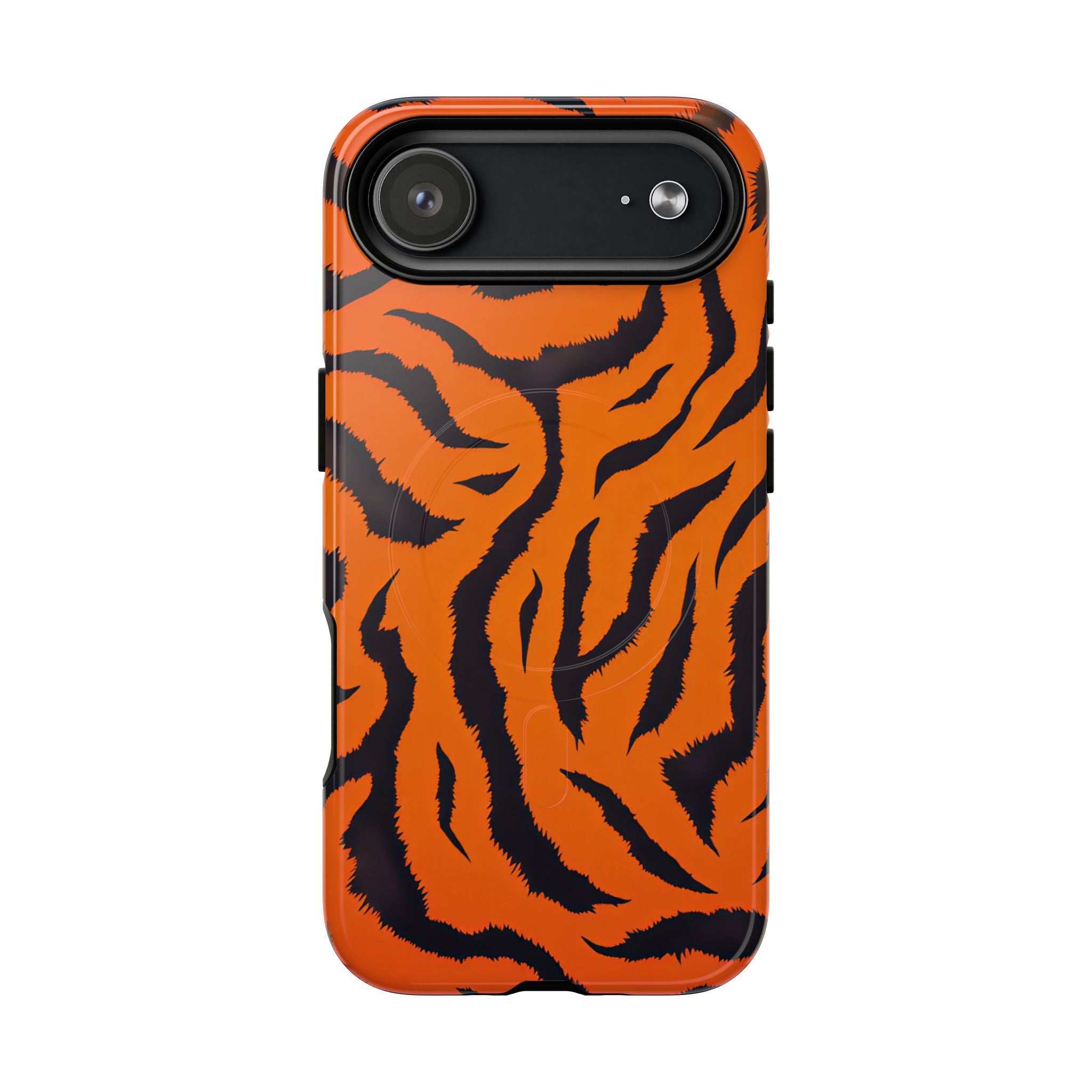 Orange Tiger Print iPhone Magsafe Phone Case