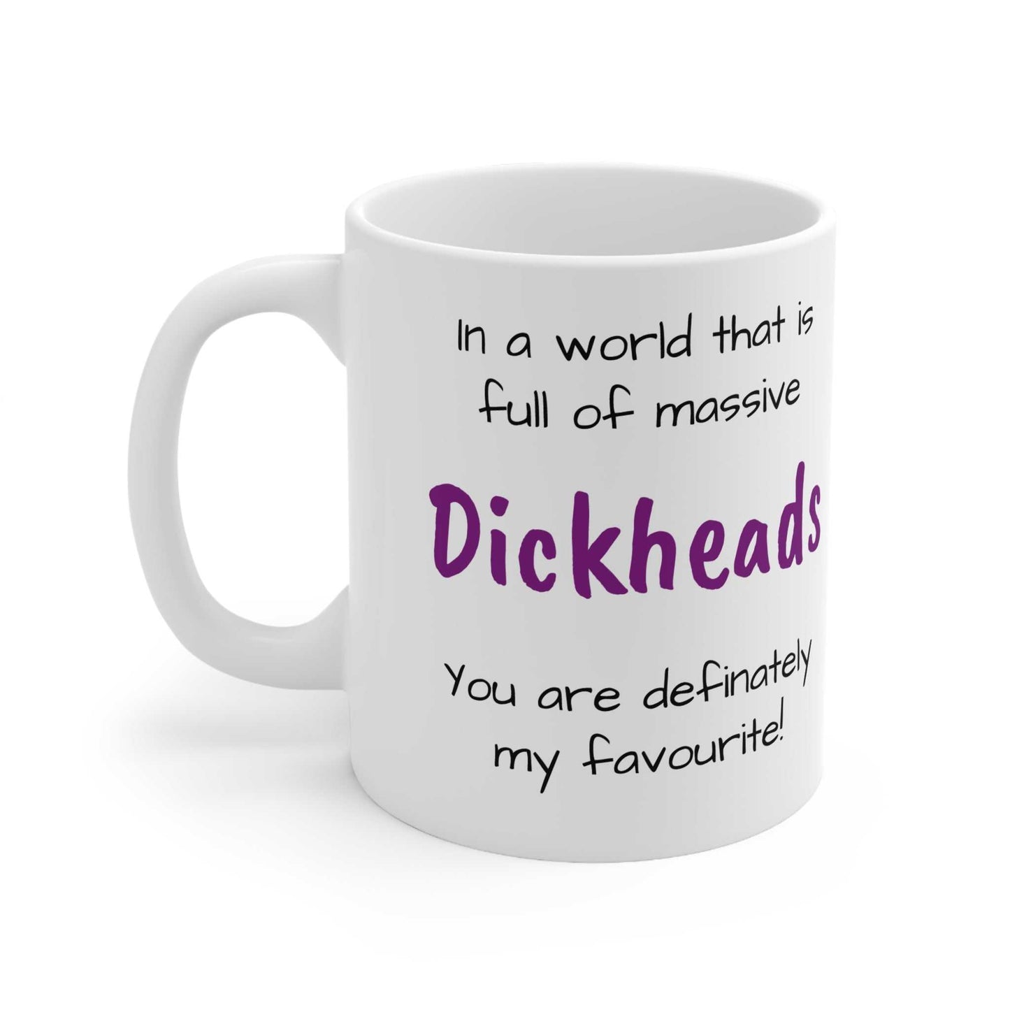 Cheeky Rude Massive Dickhead Ceramic Mug Created By Littlebitz