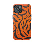 Orange Tiger Print iPhone Magsafe Phone Case