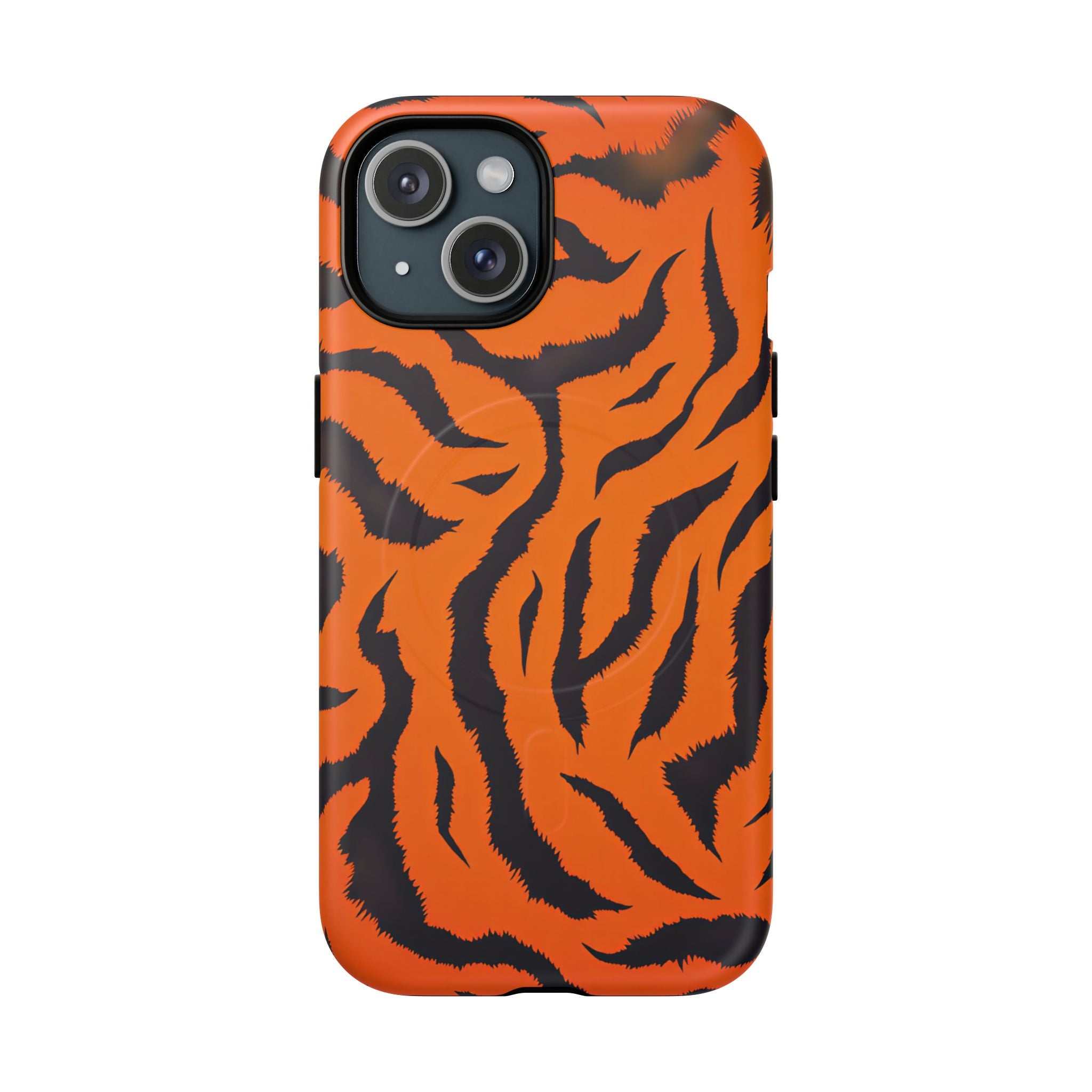 Orange Tiger Print iPhone Magsafe Phone Case