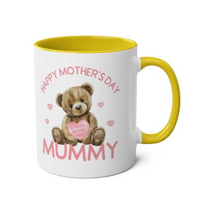 Cute Bear Mother's Day gift mug with adorable bear design, perfect for daughters.