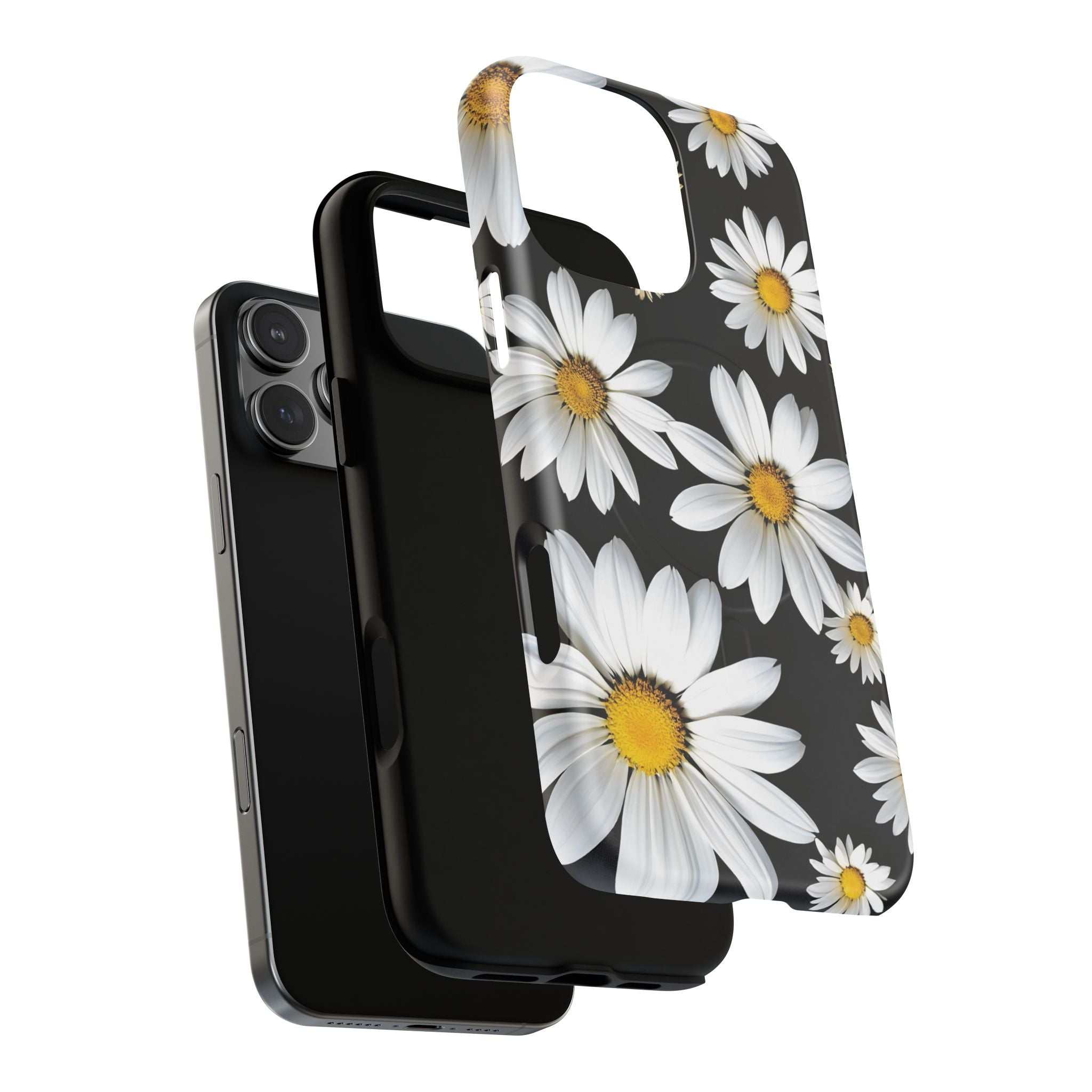 Black Daises iPhone Magsafe Phone Case