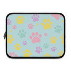 Pastel Doggy Paw Laptop Sleeve