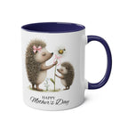 Cute Hedgehog Mother's Day gift mug with charming hedgehog design.