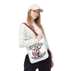 Cheeky professional Gobbler funny tote bag with colorful handles and durable spun polyester fabric