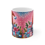 Christmas Gnome Mug with festive design, glossy finish, 11oz ceramic, microwave and dishwasher safe.