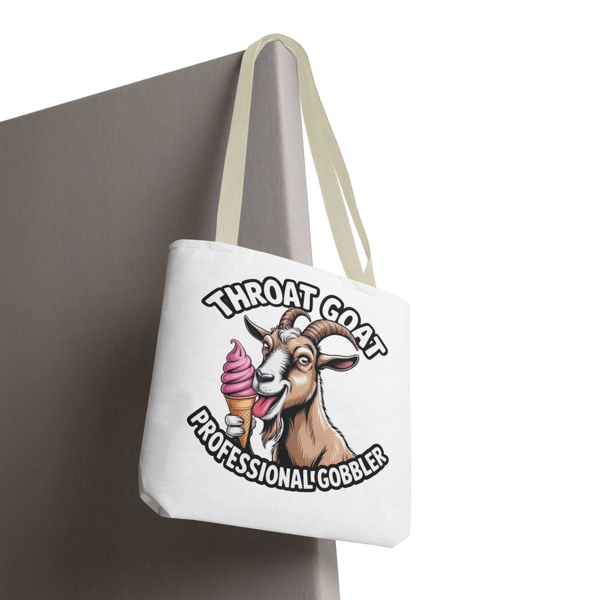 Cheeky Gobbler Funny Tote Bag with multiple sizes and handle color options