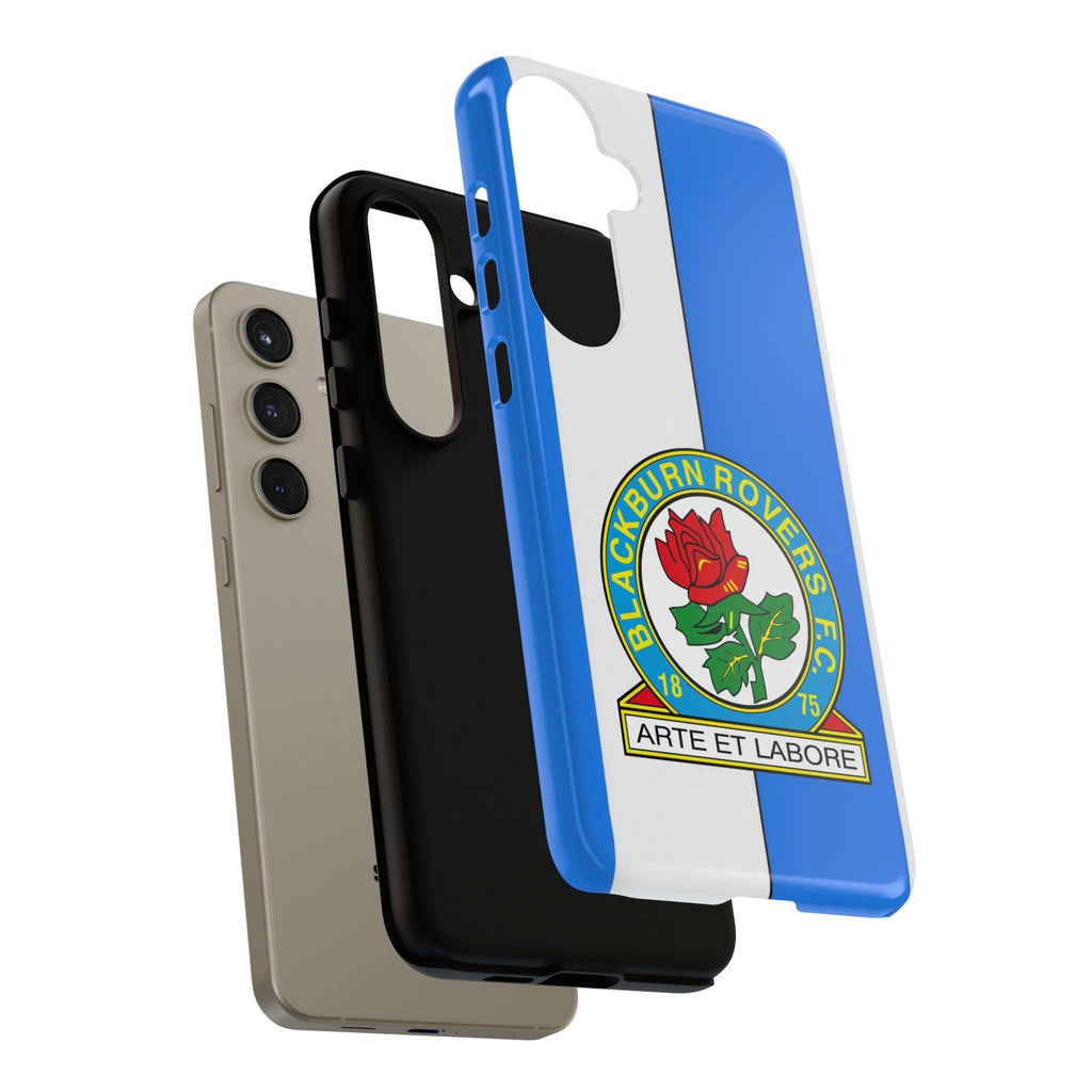 Blackburn Rovers Magnetic Samsung phone case with blue and white colors and dual-layer protection