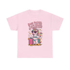 Bags Packed Flaps Waxed T-shirt featuring bold travel-themed design for girls trips and vacations