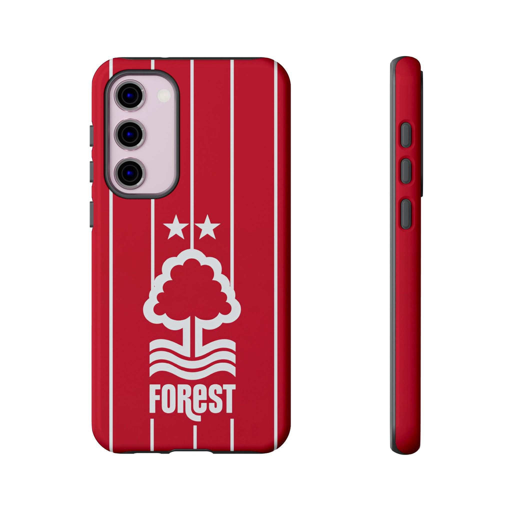 Nottingham Forest Samsung phone case with dual layer protection and magnetic wireless charging support