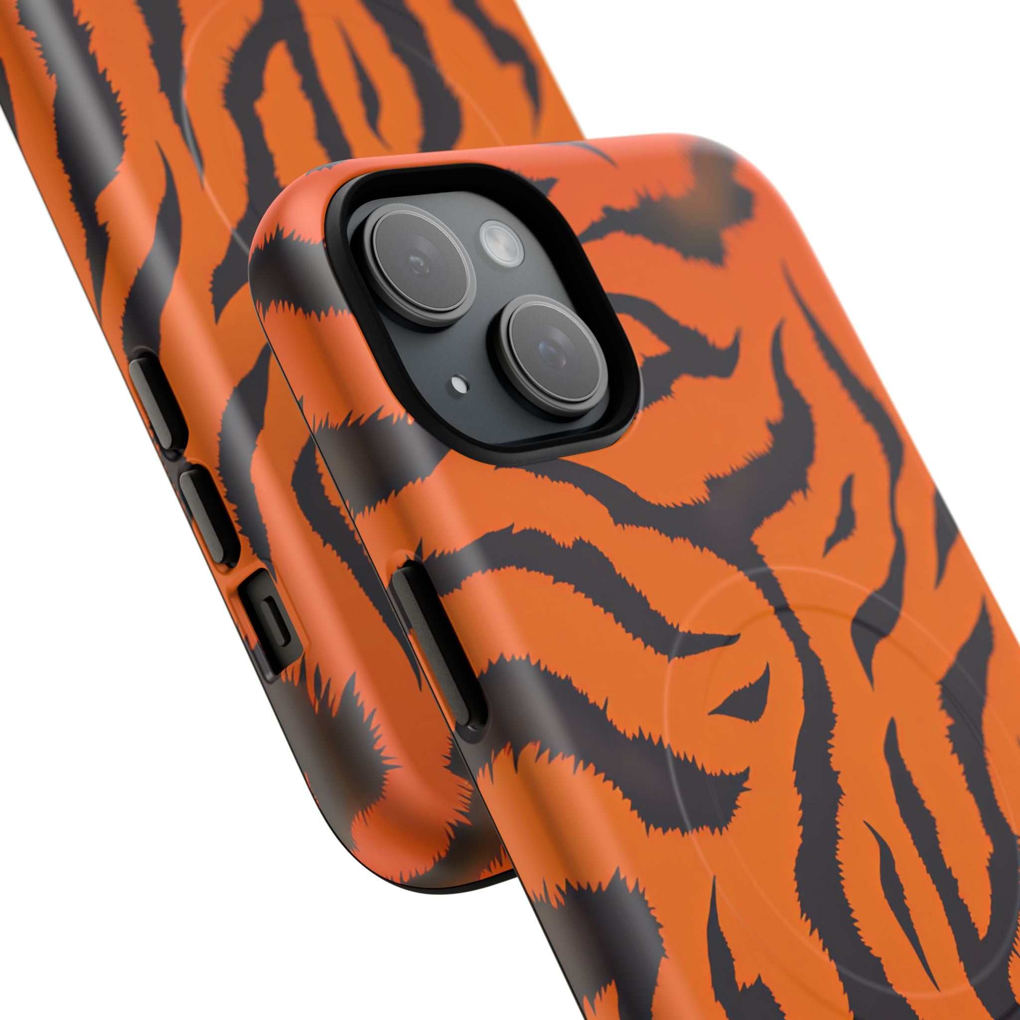 Orange Tiger Print iPhone Magsafe Phone Case