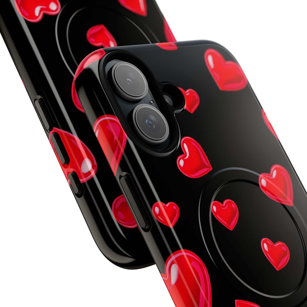 Black Hearts iPhone Magsafe Phone Case