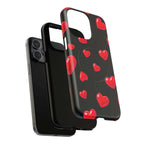 Black Hearts iPhone Magsafe Phone Case
