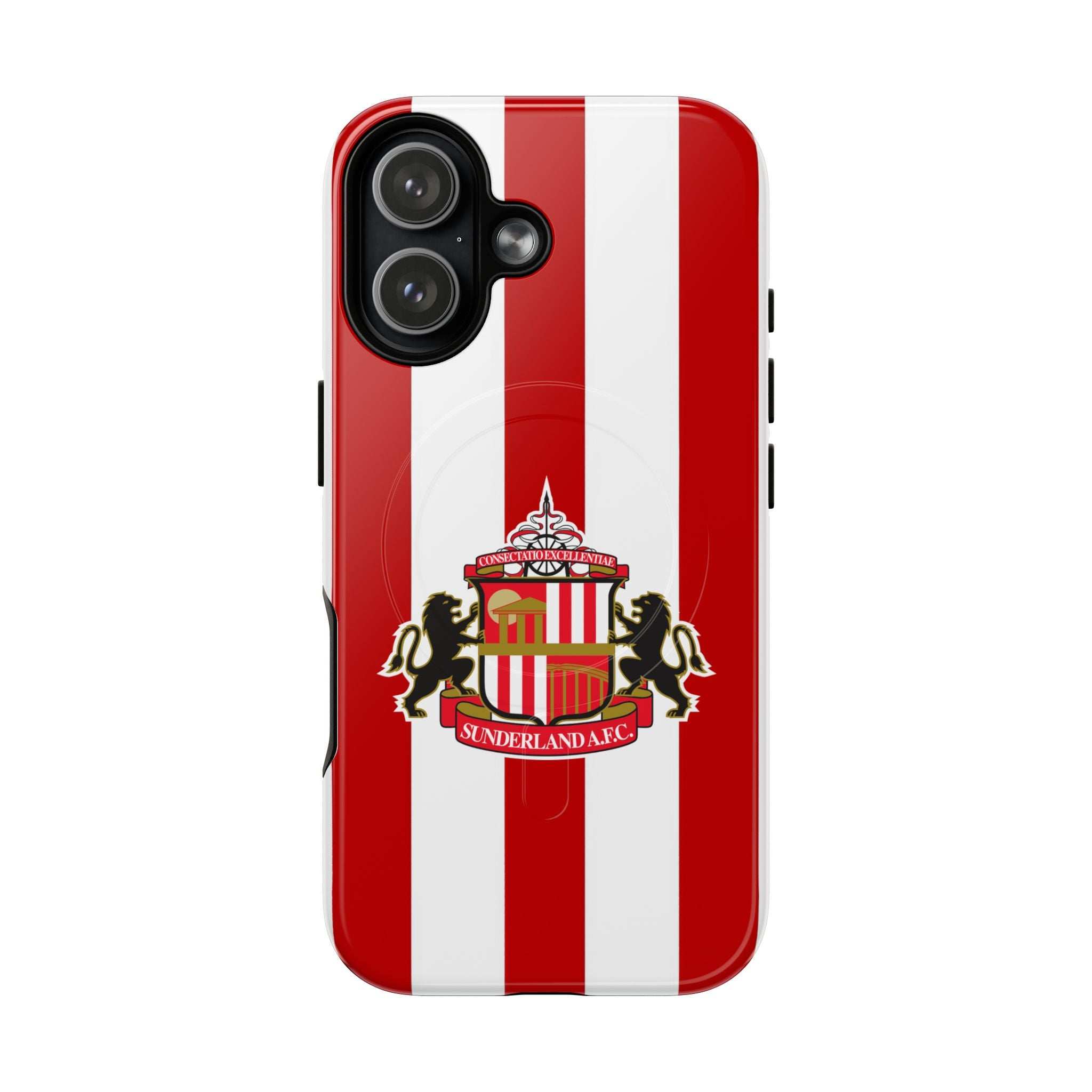 Sunderland FC MagSafe iPhone case with red and white colors and official-inspired crest