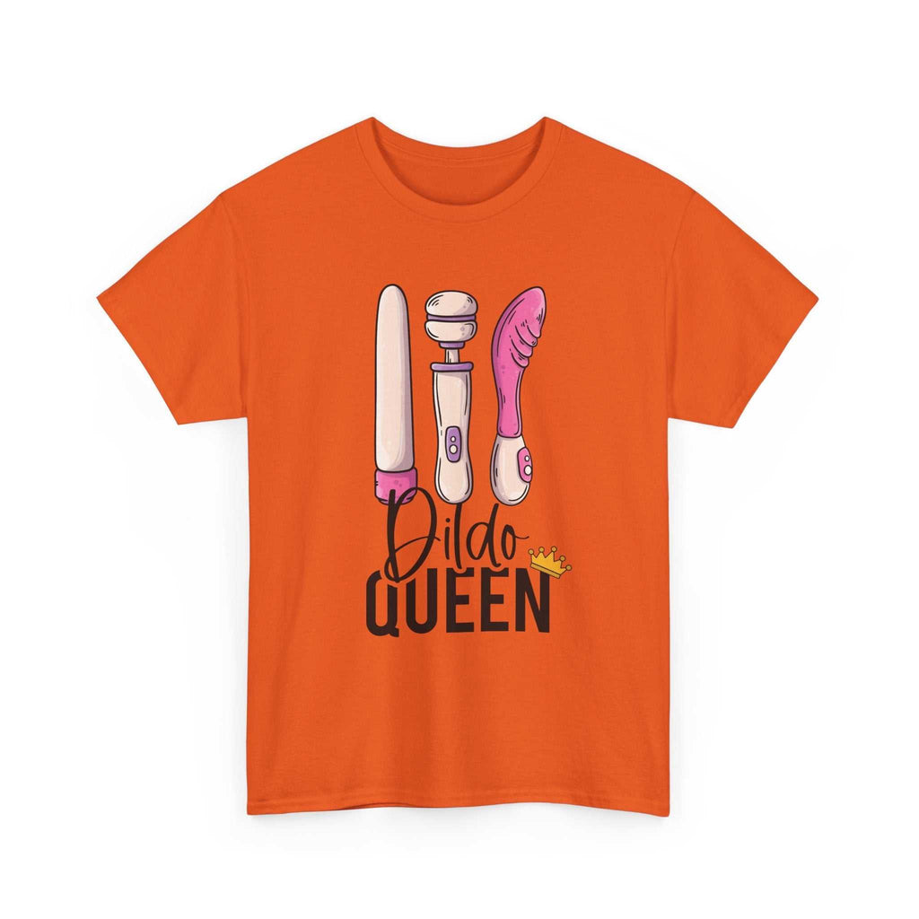 Dildo Queen T-Shirt with bold text design on soft cotton fabric